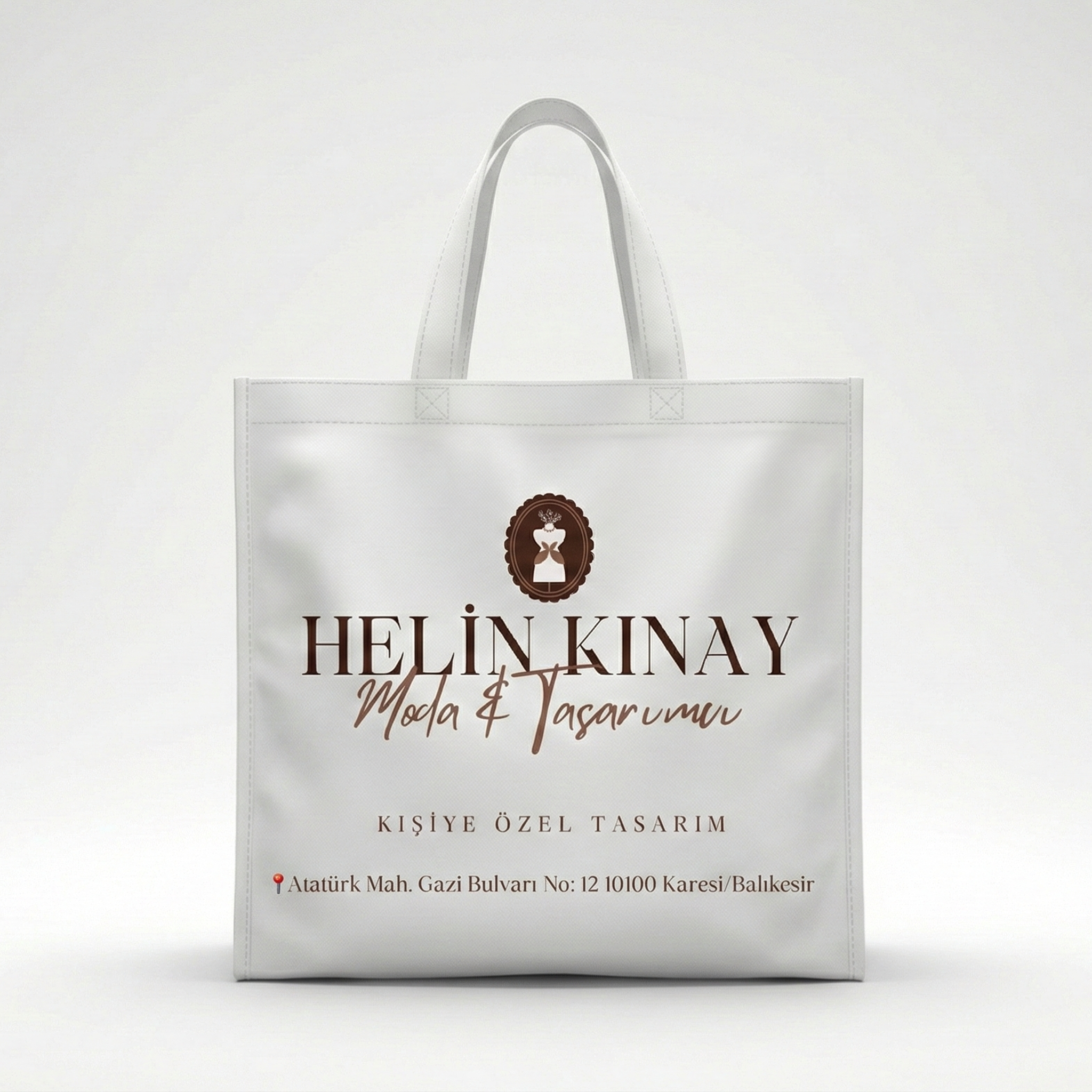 loop handle bag beyaz